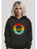 F4NT4STIC Hoodie Alien Retro Sonnenuntergang in schwarz