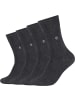 s.Oliver Baumwolle Unisex-Socken 4 Paar in anthrazit