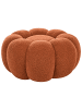 Beliani Pouf BEAUFORT in Hellbraun - (W) 60 x (H) 27 x (L) 60 cm