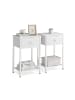 VASAGLE 2er-Set: Nachttisch Bellah in Weiß - (B)38 x (H)61 x (T)28 cm