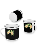Mr. & Mrs. Panda Kaffeebecher Gastgeschenke Dankeschön mit Spruch in Schwarz
