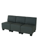 MCW Modular 3-Sitzer Sofa Moncalieri, Dunkelgrau, ohne Armlehnen