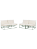 Beliani 3-tlg Lounge Set PICO in Grün/Beige