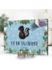 Mr. & Mrs. Panda Adventskalender Stinktier Blume mit Spruch in Eisblau