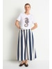Rich & Royal Elegant Fit T-Shirt Seahorse in White