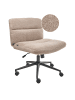 Beliani Bürostuhl CATLIN in Beige/Schwarz - (W) 64 x (H) 80 x (L) 68 cm