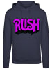 F4NT4STIC Hoodie Rush Rock Band Distressed Logo in marineblau