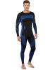 normani 2 x Thermounterhose Lange Skiunterwäsche für Herren in Schwarz/Blau