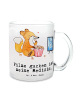 Mr. & Mrs. Panda Teeglas Fuchs Filme gucken mit Spruch in Transparent