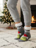 The Grinch The Grinch Hüttensocken Haussocken Kuschelsocken Wintersocken Socken in grau