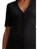 Marc O'Polo Pointelle-Kurzarm-Cardigan slim in Schwarz