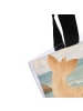 Mr. & Mrs. Panda Tote Bag Robbe Liegen Design ohne Spruch in Weiß