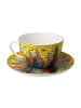 Goebel Milchkaffeetasse " James Rizzi My New York City Sunset " in Bunt