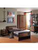 58 aufm Kessel KINDERZIMMER Set komplett Kameko 8 Massivholz+MDF Schwarz/Cognac
