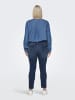 ONLY Carmakoma Skinny Jeans in Dark Blue Denim