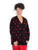 MIAMODA Strickjacke in schwarz