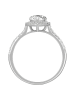 Trilani Ring aus Sterling Silber mit Zirkonia in silber
