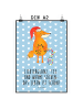Mr. & Mrs. Panda Plakat Fuchs Weihnachten mit Spruch in Blau Pastell