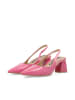 Bianco Pumps in HotPink