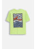 Coccodrillo Baumwoll-T-Shirt mit kurzen Ärmeln in limonengrün