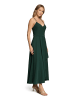 Vera Mont Abendkleid mit Volant in Dark Moss