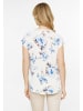 Usha Women Top in white blue