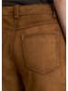 Marc O'Polo Lederhose regular cropped in warm brown