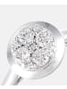 Diamant L'éternel Cluster-Ring aus 375 Weißgold mit 0.23 Karat Diamant