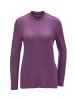 GOLDNER Kurzgröße:  Strickshirt in pflaumenviolett