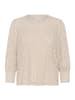 Kaffe Langarm-Bluse KAtio Regular fit in Feather Gray
