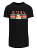 F4NT4STIC Long Cut T-Shirt Disney König der Löwen Simba Stripes in schwarz