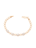 gaya Women Bracelet in Rose Gold White