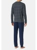 Schiesser Schlafanzug Casual Essentials in Anthrazit