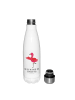Mr. & Mrs. Panda Thermosflasche Flamingo Yoga mit Spruch in Weiß