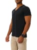 Joe Franks Joe Franks Joe Franks Herren Basic T-Shirt V-Neck in black