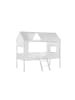 58 aufm Kessel BAUMHAUS Bett Kanika 209x185x137 aus MDF in Weiß