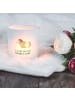 Mr. & Mrs. Panda Windlicht Meerschweinchen Weisheit mit Spruch in Transparent