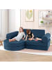 COSTWAY 14 teiliges modulares Kindersofa in Dunkelblau
