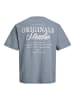 JACK & JONES Junior T-Shirt JORNORREBRO TYPO TEE CREW NECK JNR in tradewinds