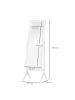 HOMCOM Standspiegel-B47 x T46 x H148 cm-Weiß