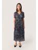 Soaked in Luxury Jerseykleid SLAvetta Gerade Passform in Navy Swirl Print