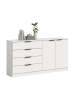 ebuy24 Sideboard Kopenhagen Weiß 148 x 35 cm