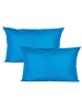 JACK 2er Set Outdoor Kissenhülle 40x60cm Uni in Meerblau