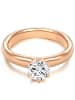 Trilani Ring Sterling Silber roségold Zirkonia weiß in roségold