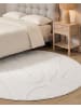 Beliani Kurzflor SALVORI in Weiß - (W) 160 x (L) 160 cm