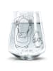 Mr. & Mrs. Panda Wasserglas Pinguin & Maus Wanderer ohne Spruch in Transparent