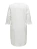 ONLY Carmakoma Hemdblusenkleid in Bright White