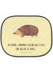 Mr. & Mrs. Panda Auto Sonnenblende Igel Herzen mit Spruch in Gelb Pastell