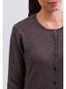 CASH-MERE.CH Cardigan Rundhals in Taupe Melange