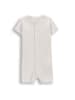 Coccodrillo Baumwollstrampler mit kurzem Bein in ecru
